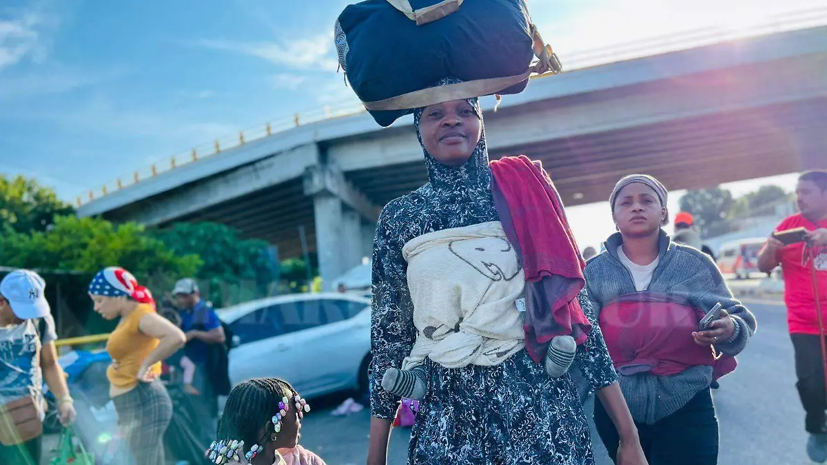 Migrantes en caravana